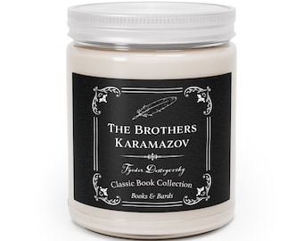 Bougie Parfumée Les Frères Karamazov | Fiodor Dostoïevski | Bougie littéraire | Livre classique