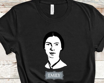 Emily Dickinson Portrait Tee | Poet T-Shirt | Literary Shirt | Classic  Books