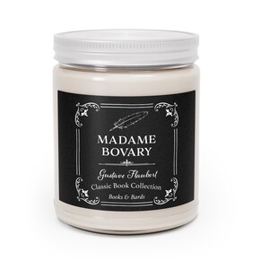 Madame Bovary Scented Candle | 9 Ounces | Gustave Flaubert | Classic Book | Literary Gift