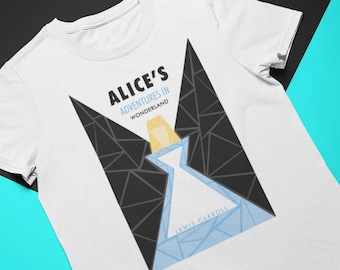 t-shirt Alice au pays des merveilles | Lewis Carroll | T-shirt unisexe | Livre classique