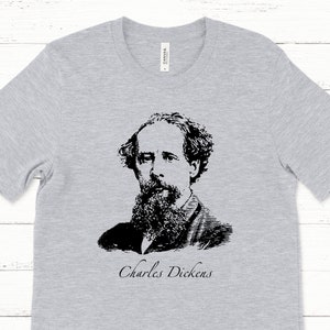 Charles Dickens Portrait Tee | Unisex T-Shirt | Great Expectations | Author Shirt