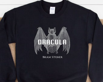 Dracula-sweater | Bram Stoker | Klassiek boek | Horrortrui | Halloween-cadeau