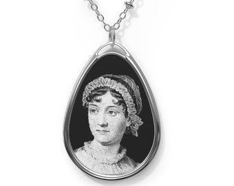 Janet Austen Necklace | Jewelry | Literary Gift | Book Locket | Classic Books | Booklover Gift | Pendent