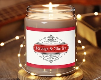 A Christmas Carol Scented Candle | 9.0 oz | Charles Dickens | Scrooge | Literary Gift | Classic Book