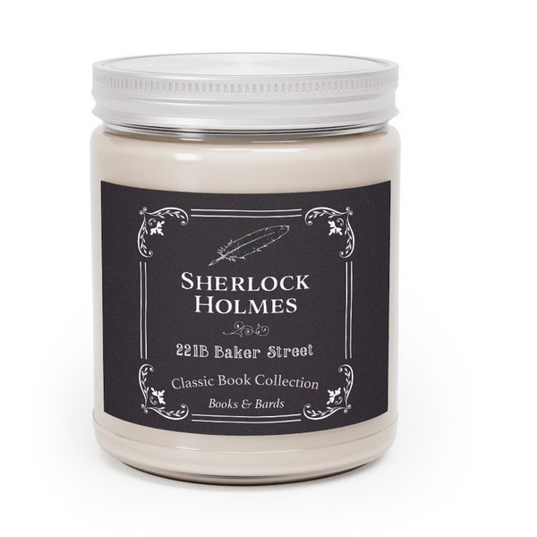 Sherlock Holmes Scented Candle | Aromatherapy Candle | 9.0 Ounces | Literary Gift | Classic Book