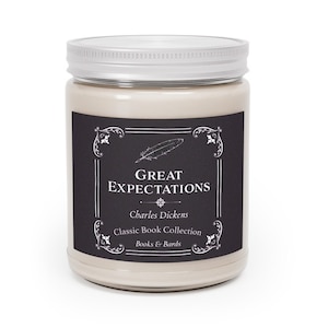 Great Expectations | Charles Dickens | Scented Candle | Aromatherapy Candles | 9.0 Ounces | Classic Book | Literary Gift