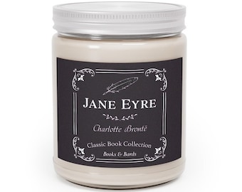 Jane Eyre | Charlotte Bronte | Scented Candle | Aromatherapy Candle | 9.0 Ounces | Classic Book | Literary Gift