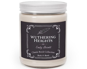 Wuthering Heights | Emily Bronte | Scented Candle | Aromatherapy Candle | 9 Ounces | Literary Candle | Classic Book