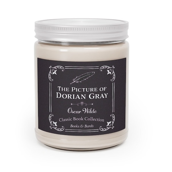 Dorian Gray | Oscar Wilde | Scented Candle | Aromatherapy Candle | 9.0 Ounces | Classic Book | Literary Gift