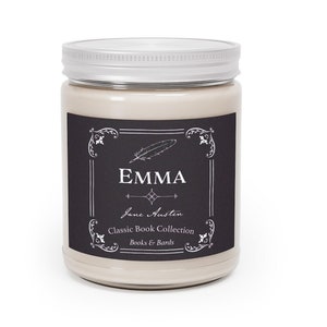 Emma | Jane Austen | Scented Candle | Aromatherapy Candle | 9.0 Ounces | Classic Book | Literary Gift