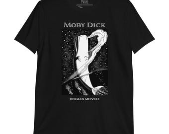 Moby Dick T-Shirt | Herman Melville | Classic Book | Literary Gift | The White Whale