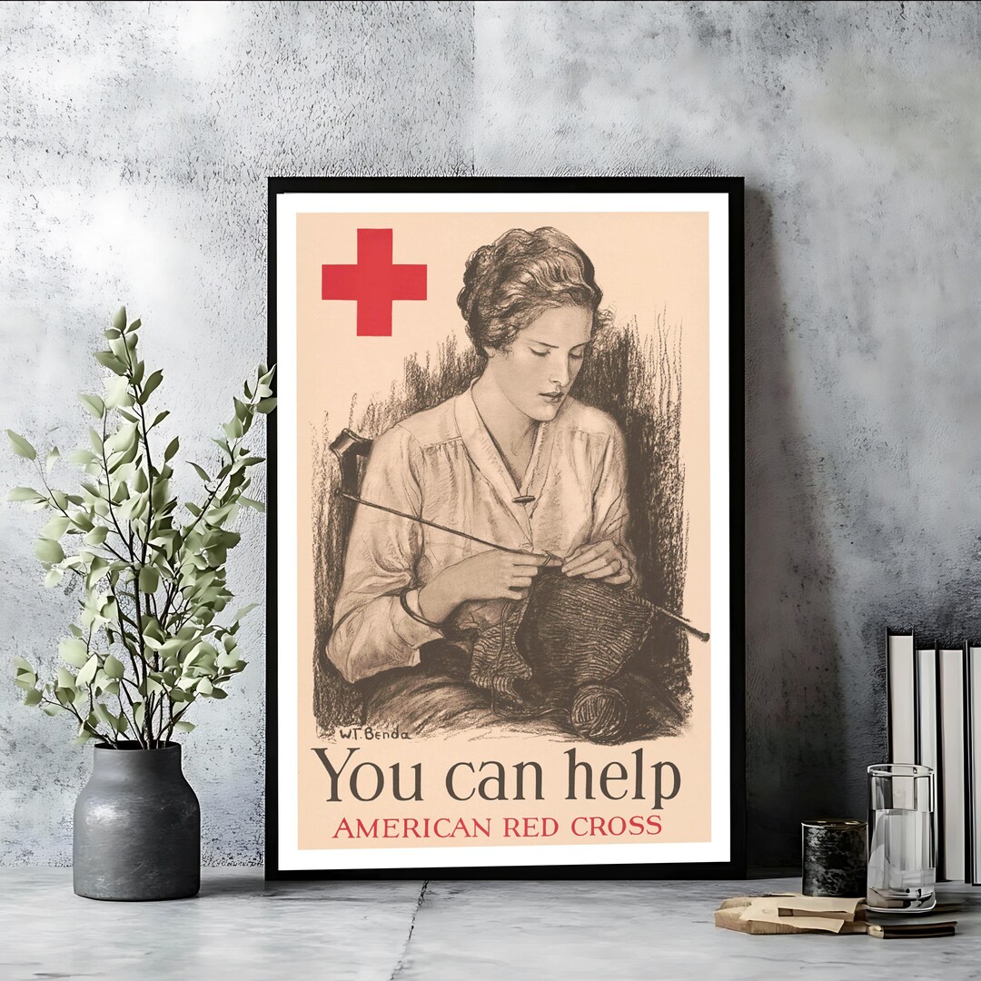 American Red Cross | War Poster | Art Collection | Fine Art Print - Etsy