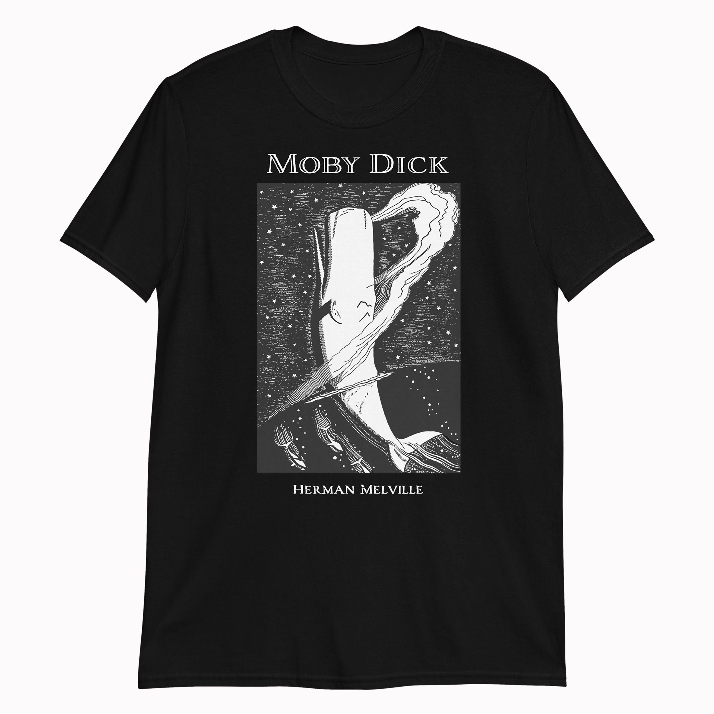 Women's T-Shirts [Out of Print] Herman Melville / Moby-Dick Tee [Gilded] (Cool Blue) (Womens) Moby Dick T-shirt | Herman Melville | Classic Book