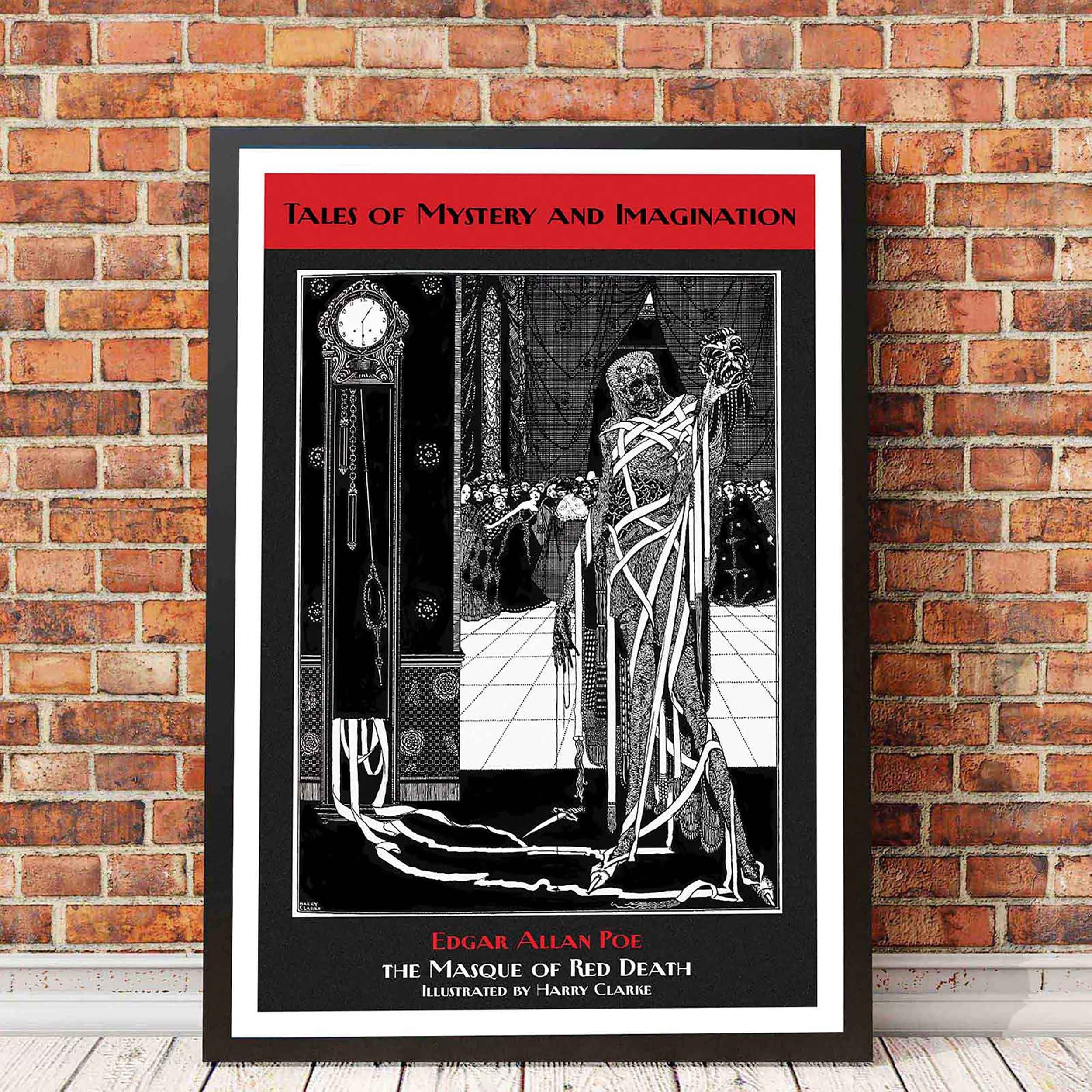 The Masque of the Red Death Poster | Edgar A. Poe | Fine Arts Print | Classic Books