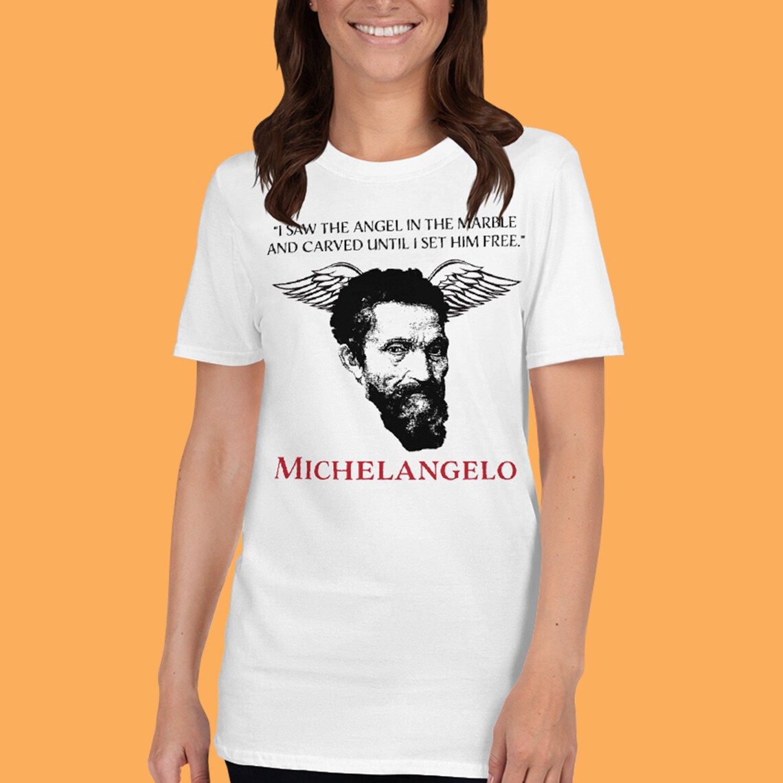 Michelangelo T-Shirts Artist Tee Angels T-Shirt Art Lovers | Etsy