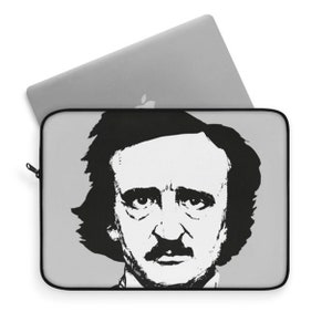 Edgar A. Poe Laptop Sleeve, Book Nerd Gift, Poe Lovers, Computer Bag, Classic Books, Literary Gift