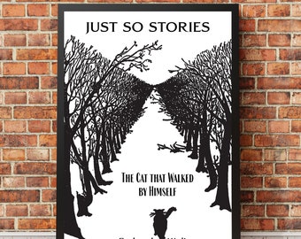 Just So Stories, Kipling, Poster di libri, Regali Kipling, Poster di libri per bambini, Libri classici, Rudyard Kipling, Booklovers, Poster letterari