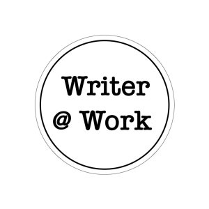 Writer @ Work Vinyl Aufkleber, Geschenk des Schriftstellers, literarisches Geschenk, Autor Aufkleber, Buch Nerd Aufkleber, Geschenk für Schriftsteller