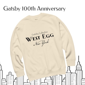 The Great Gatsby Sweatshirt | 100th Anniversary | Classic Books | Literary Gift