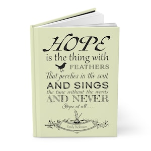 Hope is the Thing with Feathers | Literary Notebook | Emily Dickinson Poem