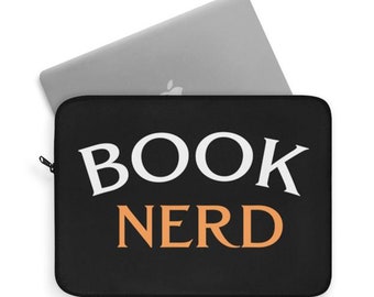 Funda para portátil Book Nerd, regalo literario, amantes de los libros, libros clásicos, regalos para amantes de los libros