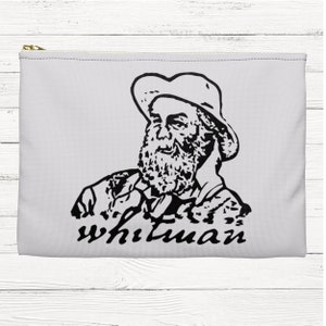 Bolsa Walt Whitman, Presentes Literários, Estojo Whitman, Livros Clássicos, Presentes Literários, Folhas de Relva, Canção de Mim Mesmo, Bolsa de Poesia
