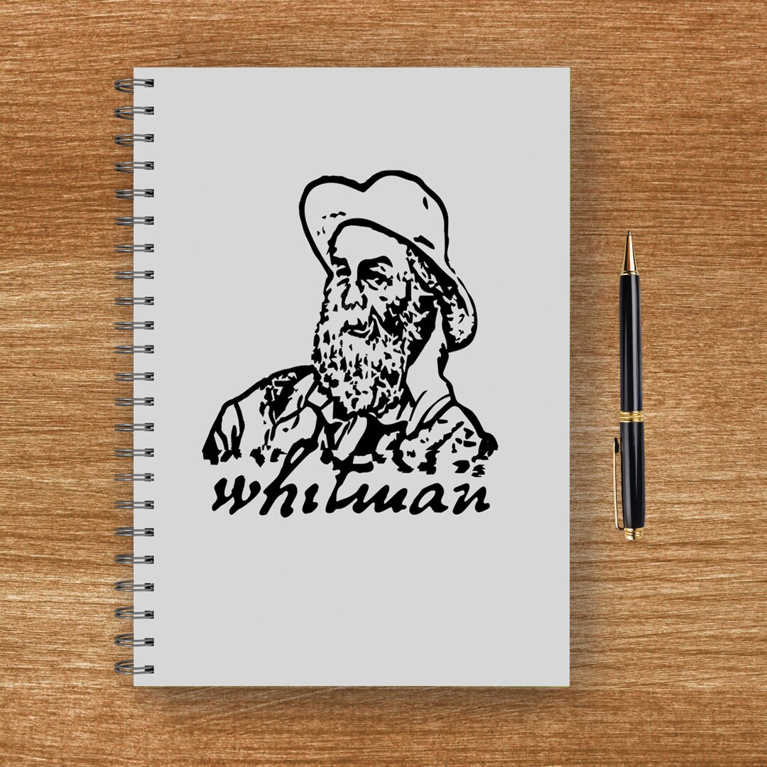 Walt Whitman Journal, Spiral Notebook Ruled Line, Leaves of Grass