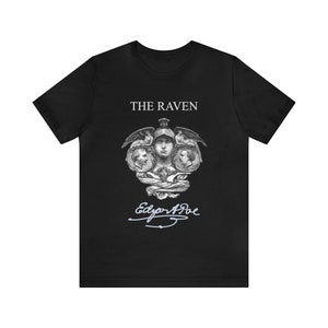 The Raven Tee | Edgar Allan  Poe T-Shirt | Poet Shirt | Literary Tee
