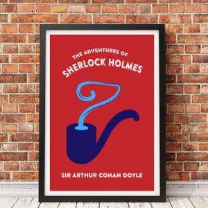 The Adventures Of Sherlock Holmes Poster, Book Posters, Classic Books, Sherlock Holmes, Literary Posters, Sherlock Posters, Book Nerds