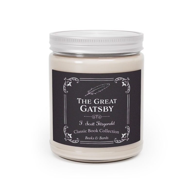 The Great Gatsby F. Scott Fitzgerald Scented Candle Aromatherapy Candle 9.0 Ounces Classic Book Literary Gift image 1