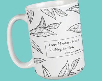 Jane Austen Mug, Tea Mug, Classic Books, Literary Gift, Austen Lovers, Book Mugs