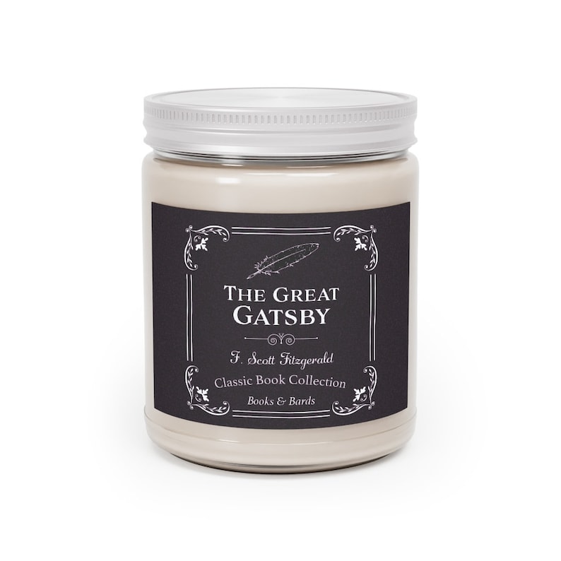 The Great Gatsby F. Scott Fitzgerald Scented Candle Aromatherapy Candle 9.0 Ounces Classic Book Literary Gift image 6