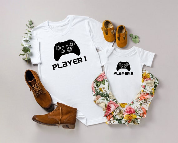 Father Son Matching Video Game Player Shirts Father/'s Day Gift New Dad