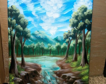 String clouds (16x20in)