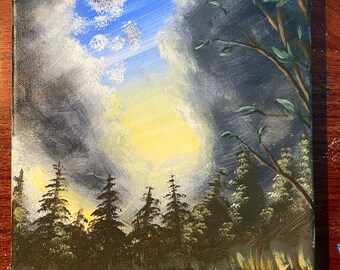 Rayas del cielo (9 x 12 pulgadas)
