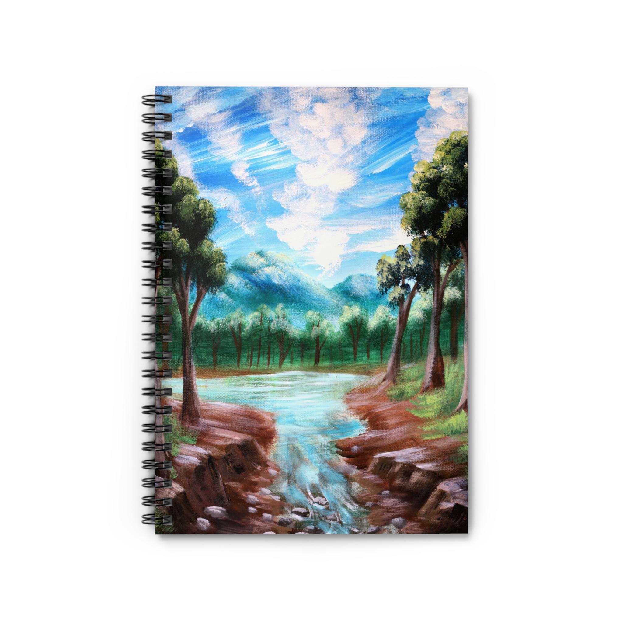 String Clouds, Nature-inspired Spiral Notebook, Scenic Writing Journal ...