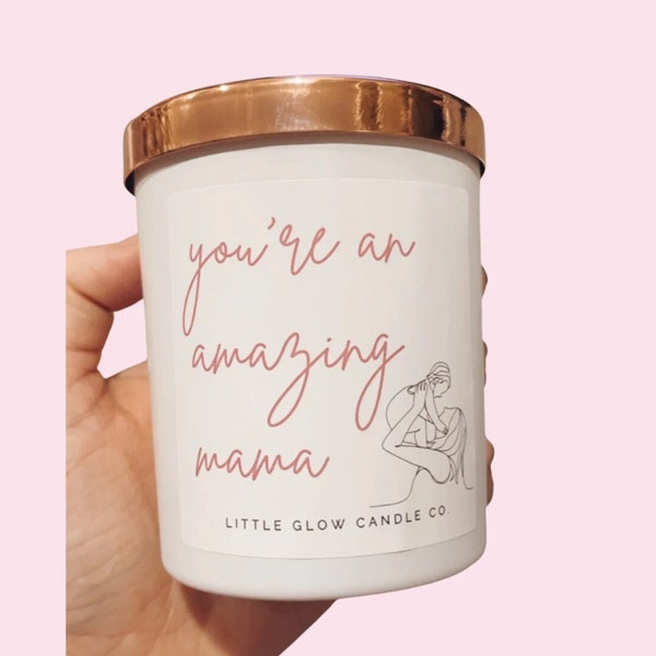 New Mama Range - Candle | New Mum Gift, Soy Candle, 33 Hour Burn Time, Scented Jar Candle, Fragranced Candle valentine candle for mom