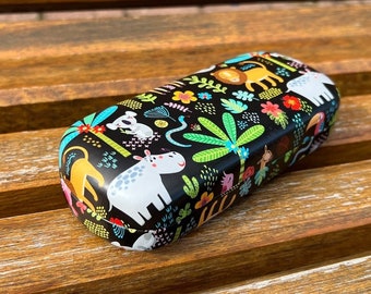 Glasses Case - Animal Kingdom Hard Case | Glasses case for animal lovers eyeglasses case for women gifts for teens