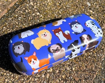 Glasses Case - Puppy Love Hard Case | Dog gift for owner glasses case for kids dog gift ideas dog mom gift mothers day gift
