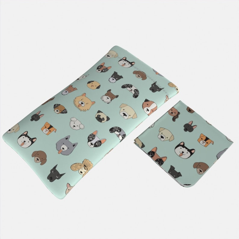 All Dogs Glasses case Sunglasses case Soft pouch Dog owner gift for men dog mom gift for her mothers day gift dog mom girlfriend gift image 1