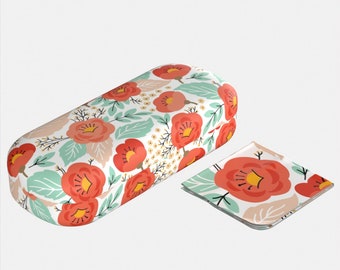 Glasses Case - Springtime Hard Case | Best friend gift girlfriend gift glasses case for women floral case mothers day gift from daughter