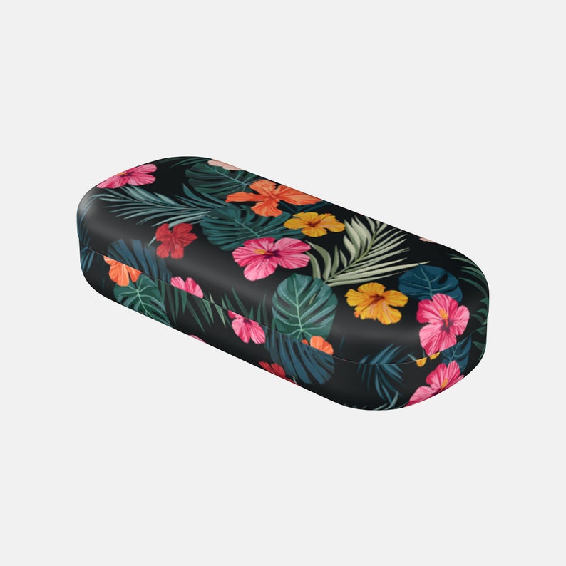 Glasses Case Tropical Affairs hard case Eyeglasses case girlfriend gift tropical style case birthday gift mothers day gift for grandma image 3