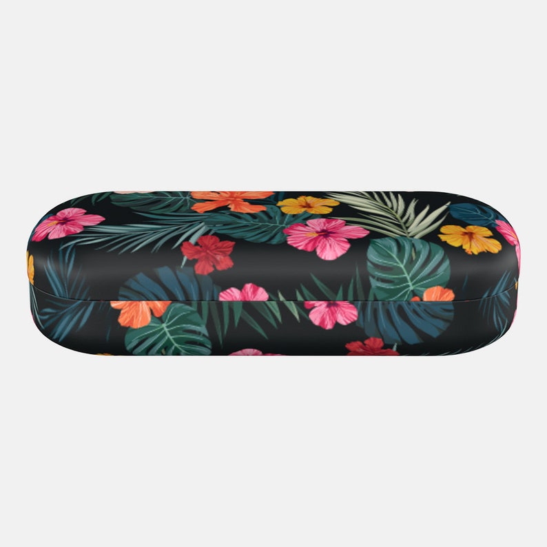 Glasses Case Tropical Affairs hard case Eyeglasses case girlfriend gift tropical style case birthday gift mothers day gift for grandma image 4