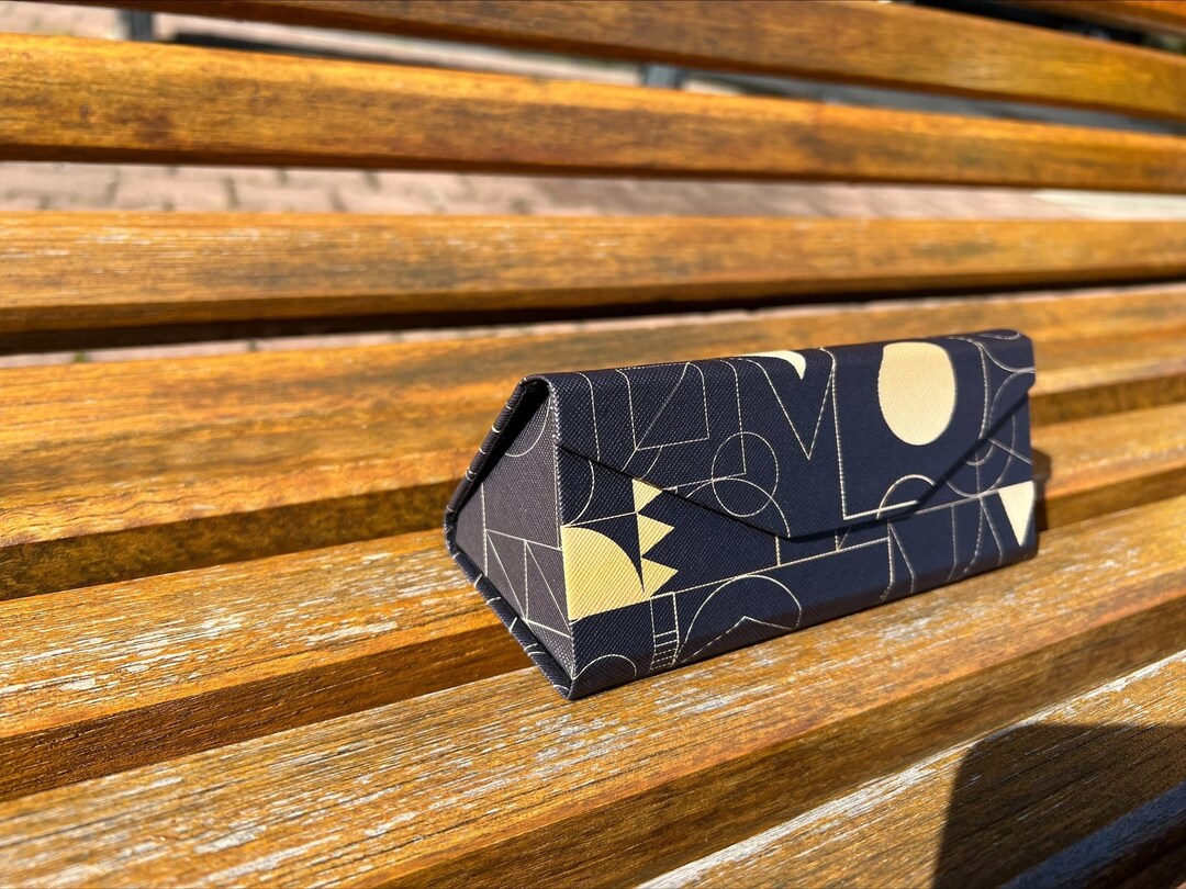 Glasses Case Geometrik Folding Case Foldable Glasses Case Etsy