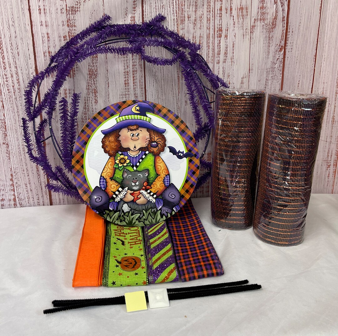 Halloween Wreath Kit, Wreath Kit for Halloween, DIY Halloween Wreath