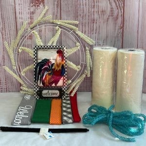 Country DIY Wreath Kit, Everyday Wreath Kit for Door, Wreath DIY Kit, Wreath Kit for Crafters, Wreath Making Kit