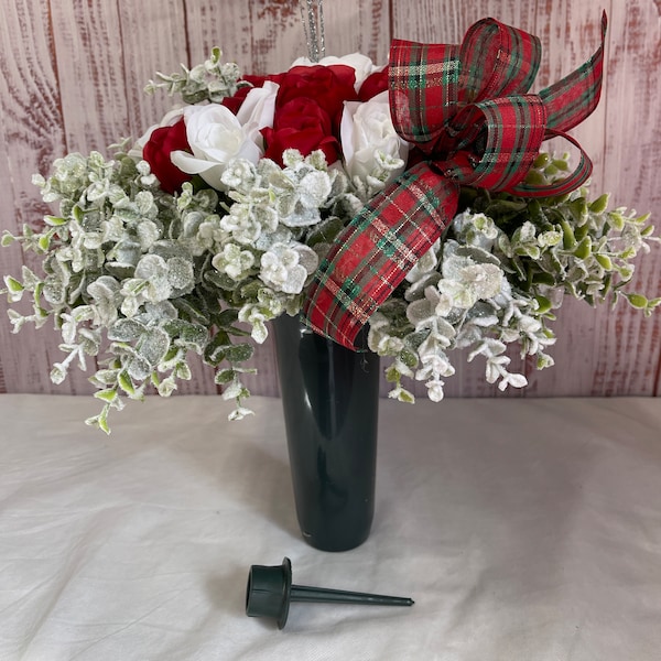 Christmas Cemetery Vase Flowers - Etsy
