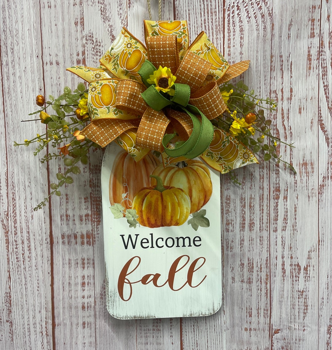 Fall Door Hanger, Door Hanger for Fall, Fall Sign Hanger, Fall Door ...