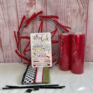 Country DIY Wreath Kit, Everyday Wreath Kit for Door, Wreath DIY Kit, Wreath Kit for Crafters, Wreath Making Kit