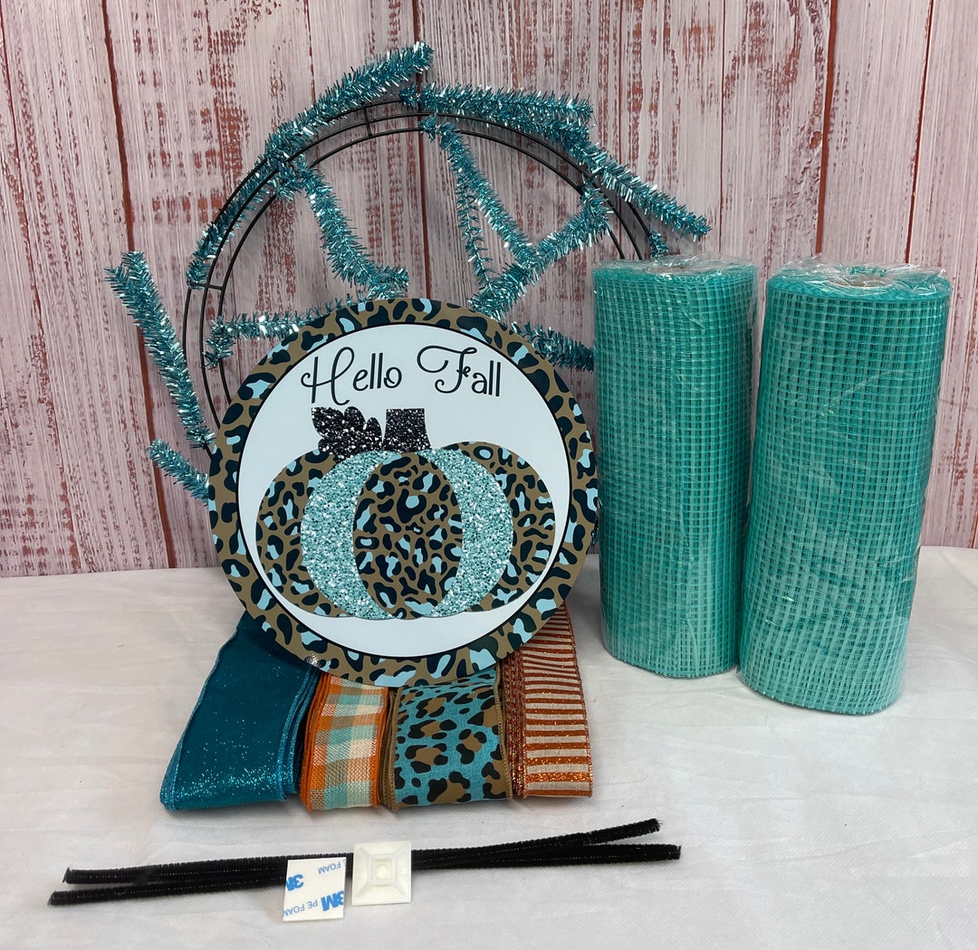 Fall Wreath Kit for Door, Wreath Kit, Fall DIY Wreath Kit